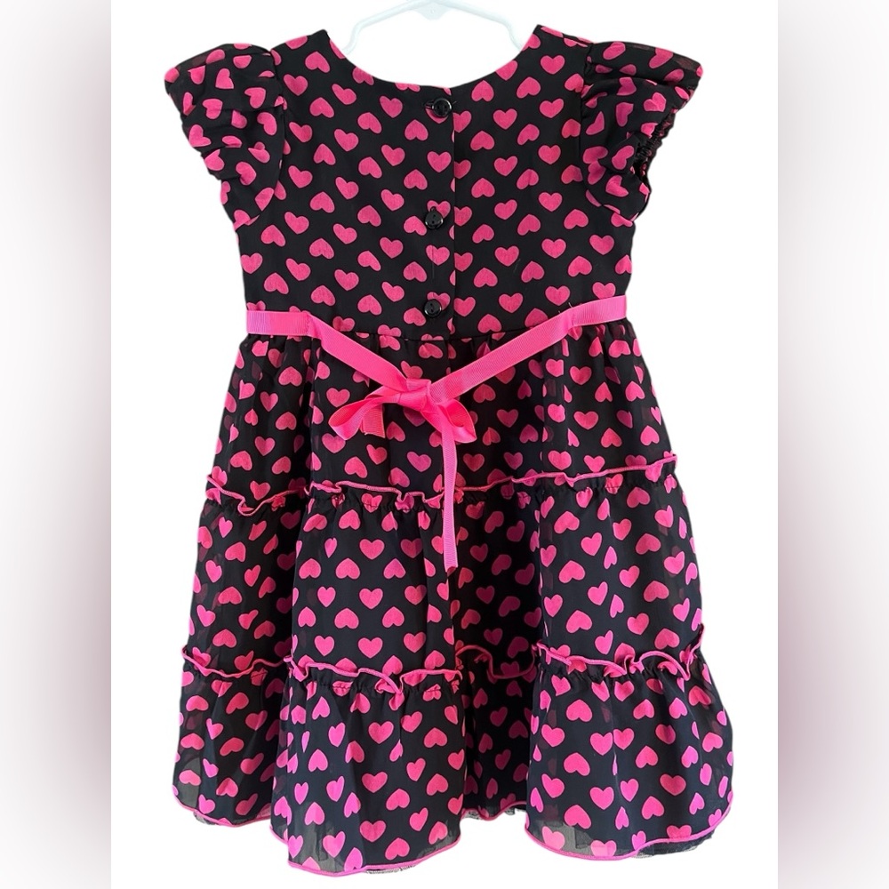 HP💥🔥 x 2 Girl's Youngland Multicolored A-line Dress with Ruffled Embellishments - Picture 4 of 8